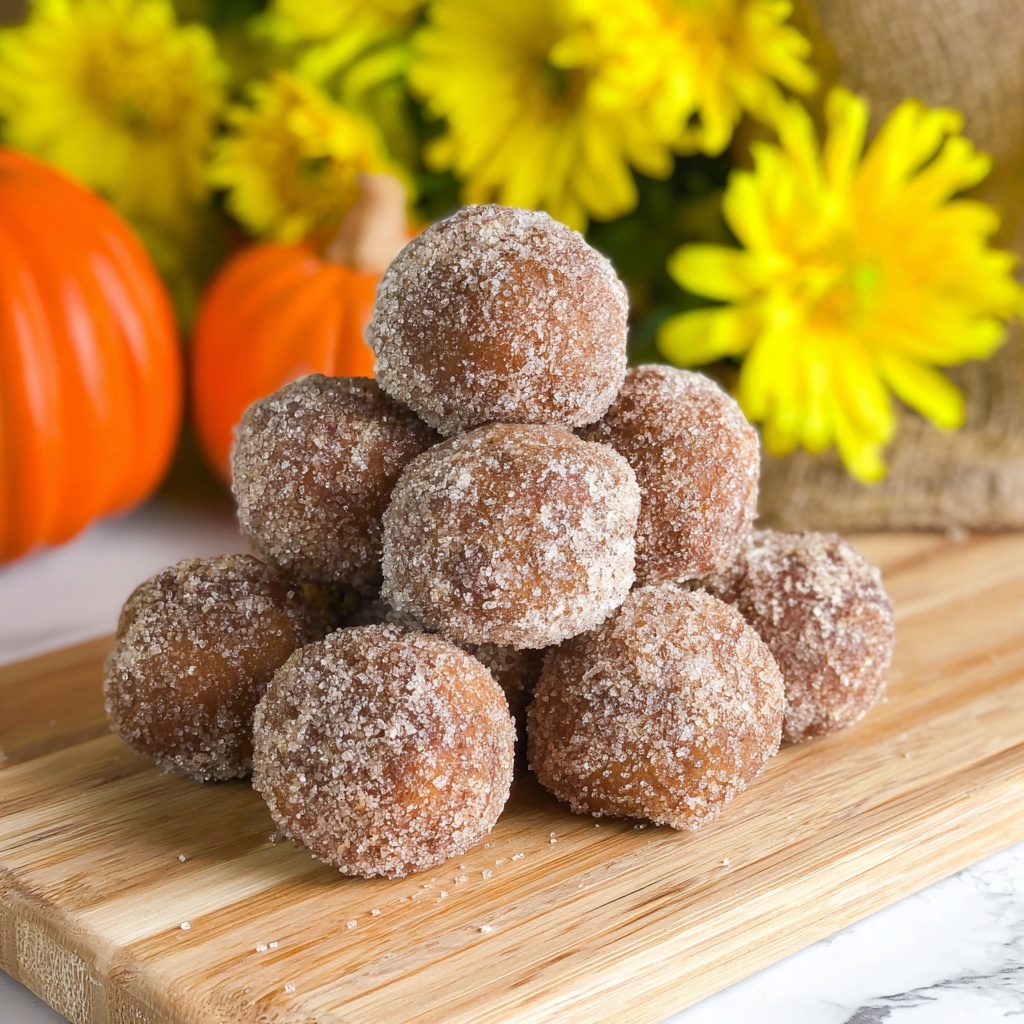 Pumpkin Donut Holes Recipe - Recipe Image