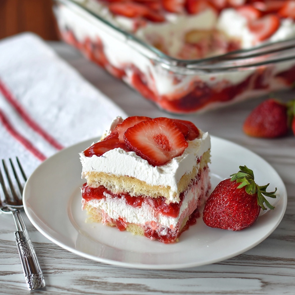 Strawberry Ice Cream Cake Recipe - Recipe Image