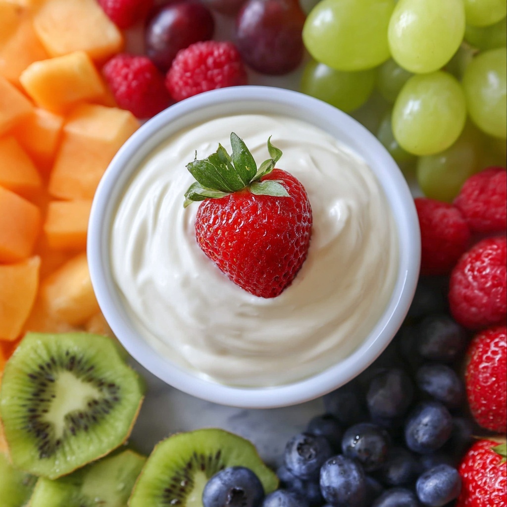 Creamy Marshmallow Fruit Dip Recipe - Recipe Image