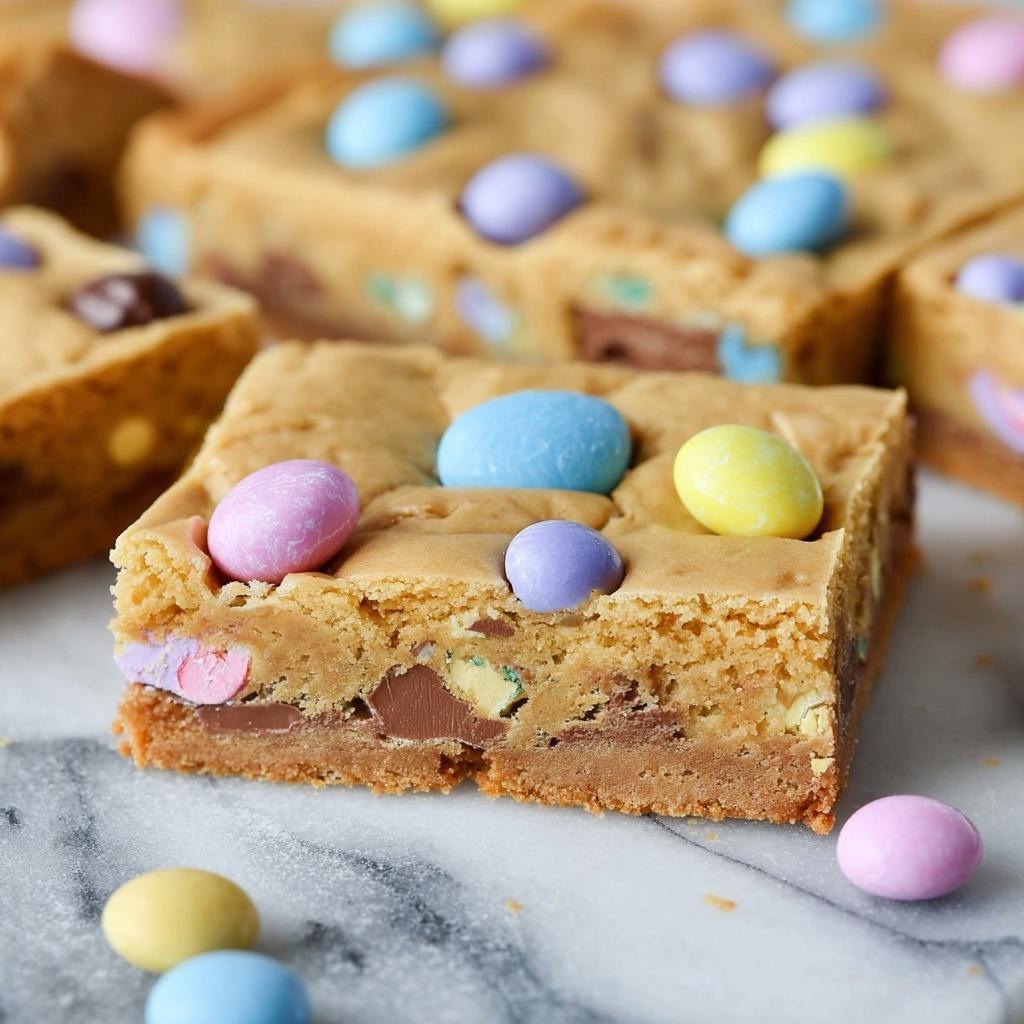 Easter Cookie Bars with M&Ms Recipe - Recipe Image