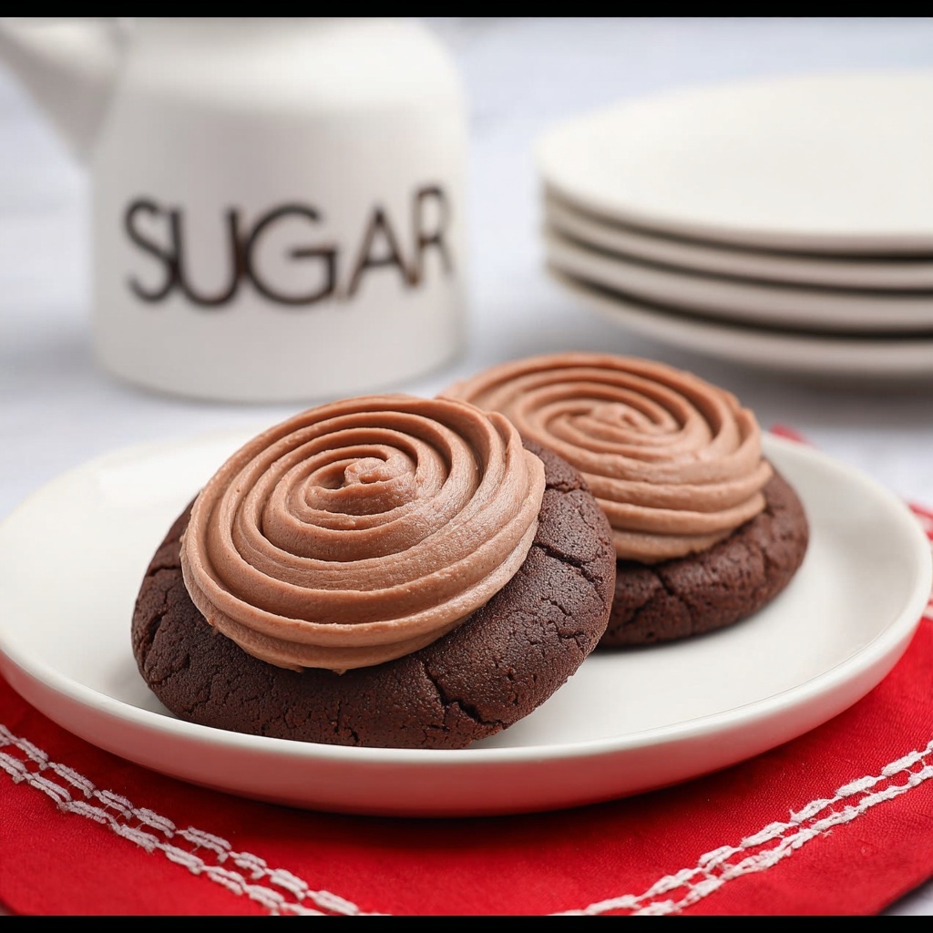 Chocolate Cookies with Chocolate Frosting Recipe - Recipe Image