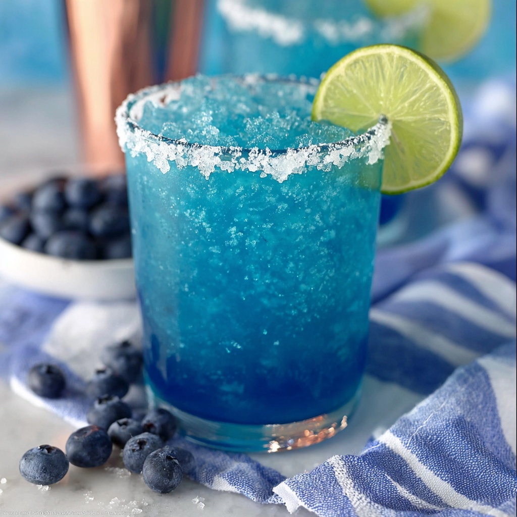 Frozen Blueberry Margarita Recipe - Recipe Image