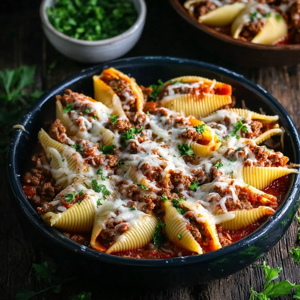Ground Beef Stuffed Shells Recipe - Recipe Image