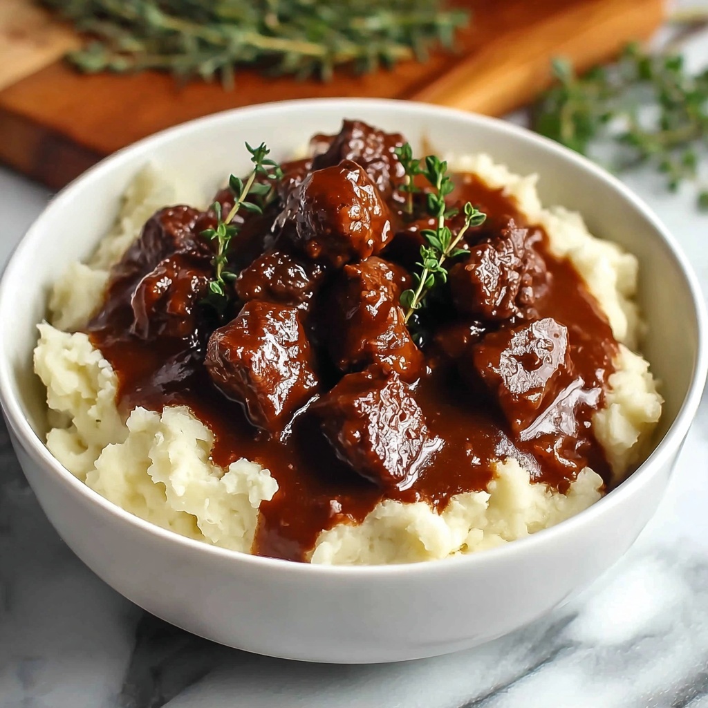 Savory Crock Pot Beef Tips and Gravy for Cozy Nights Recipe - Recipe Image