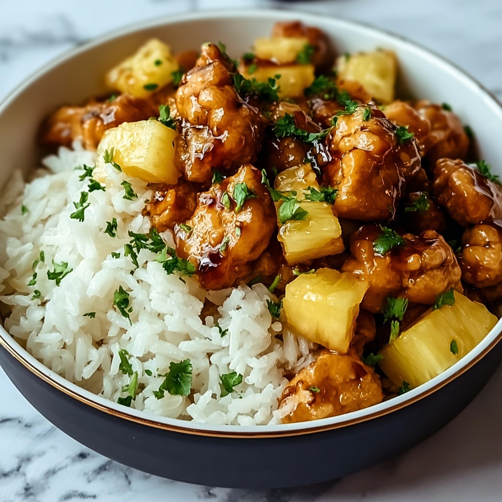 Irresistible Easy Pineapple Chicken and Rice Skillet Delight Recipe - Recipe Image