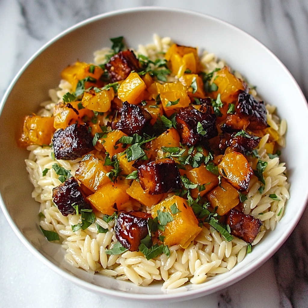 Delicious Roasted Butternut Squash Orzo Salad for Cozy Nights Recipe - Recipe Image