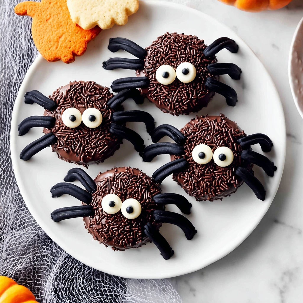 Hairy Spider Decorated Oreos Recipe - Recipe Image