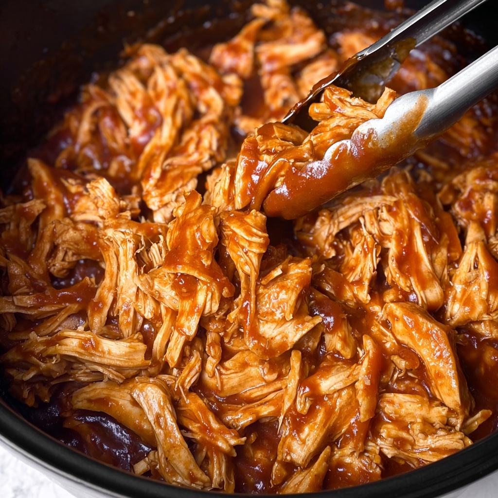 Slow Cooker BBQ Pulled Chicken Recipe - Recipe Image