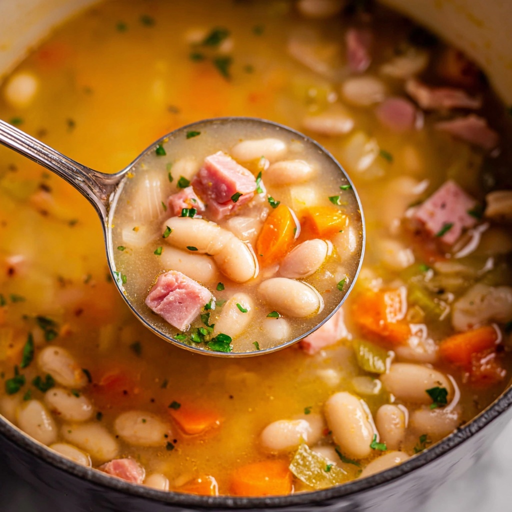 Slow Cooker Ham and Bean Soup Recipe - Recipe Image