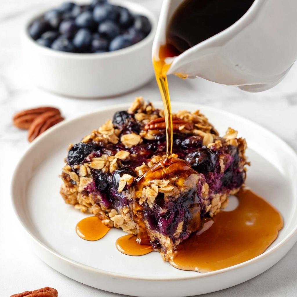 Blueberry Baked Oatmeal Recipe - Recipe Image