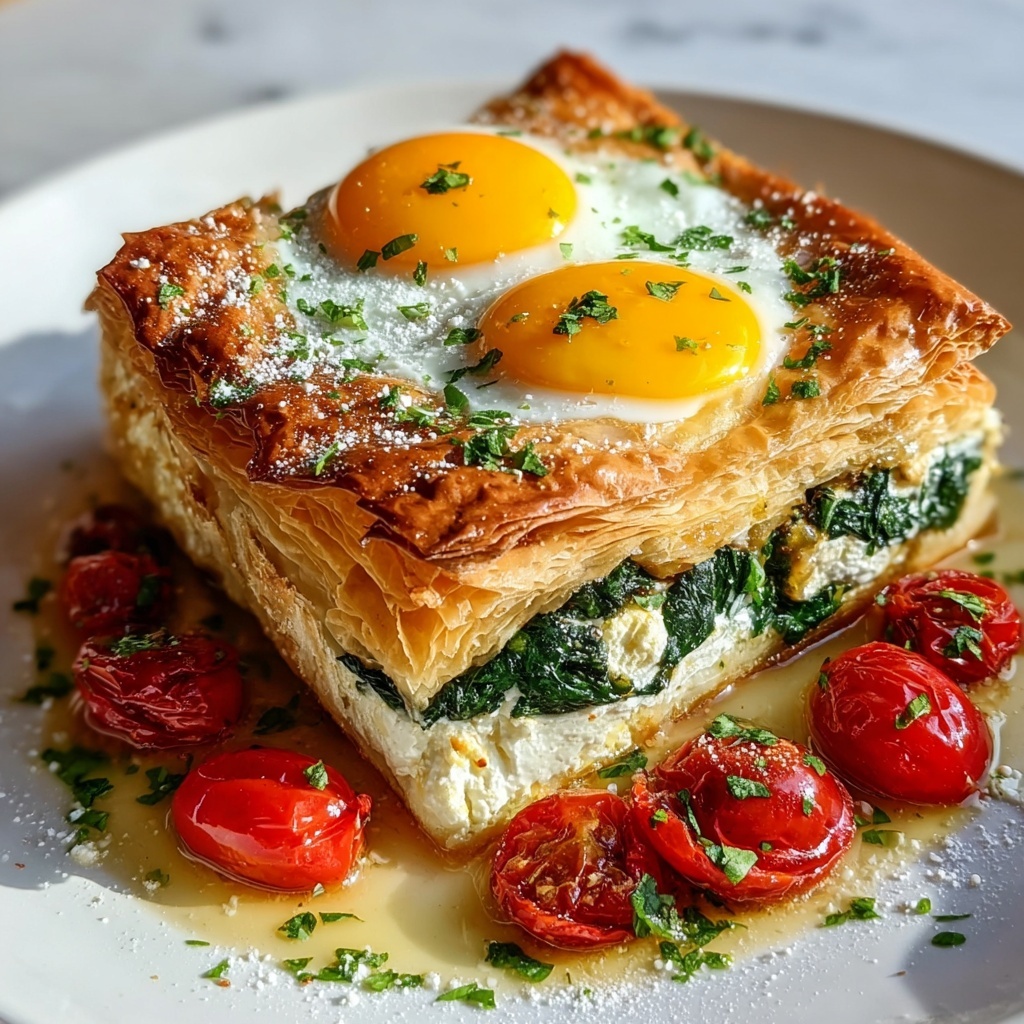 Baked Eggs Napoleon Recipe - Recipe Image