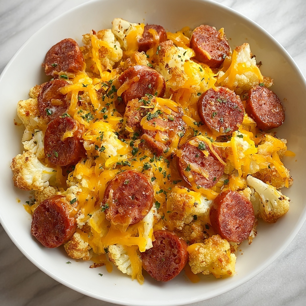 Cheesy Ranch Potatoes with Smoked Sausage Recipe - Recipe Image