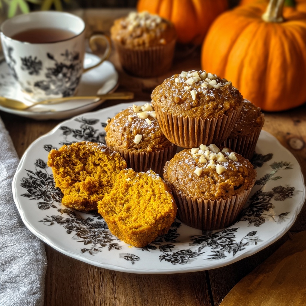 Spiced Baked Pumpkin Muffins Recipe - Recipe Image