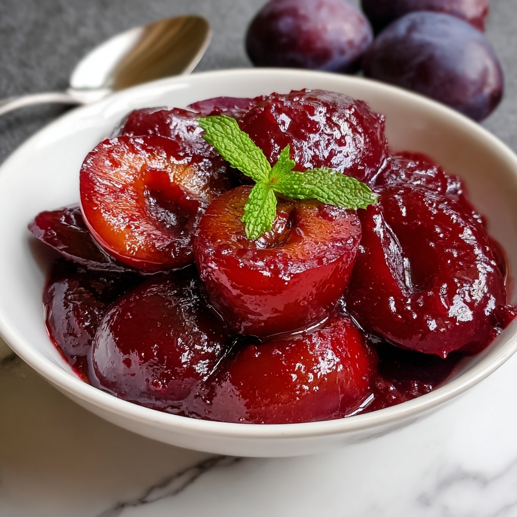 Sweet and Tangy Homemade Plum Jam Recipe - Recipe Image