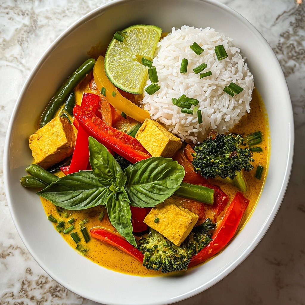 Spicy Vegan Thai Vegetable Curry Recipe - Recipe Image