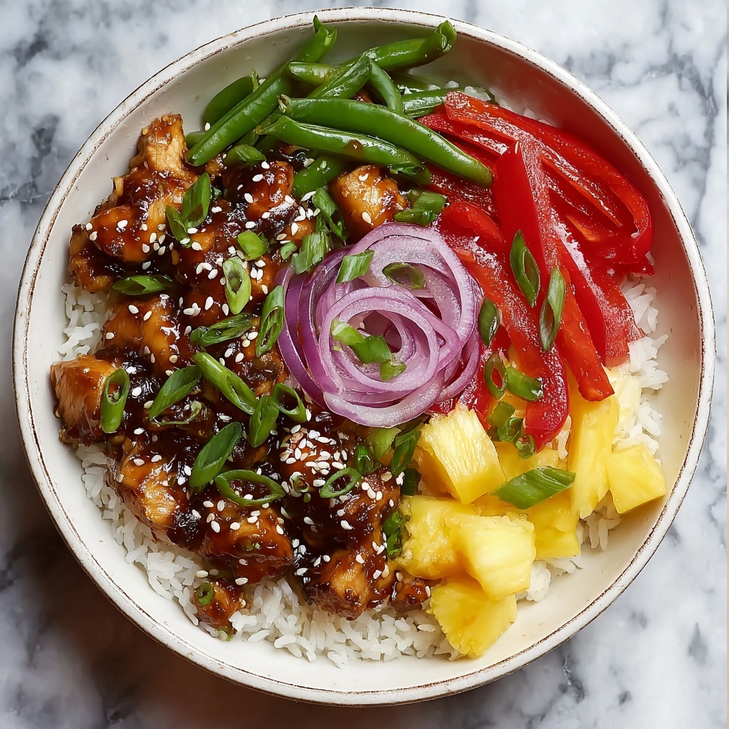 Tropical Teriyaki Chicken Rice Bowl Recipe - Recipe Image