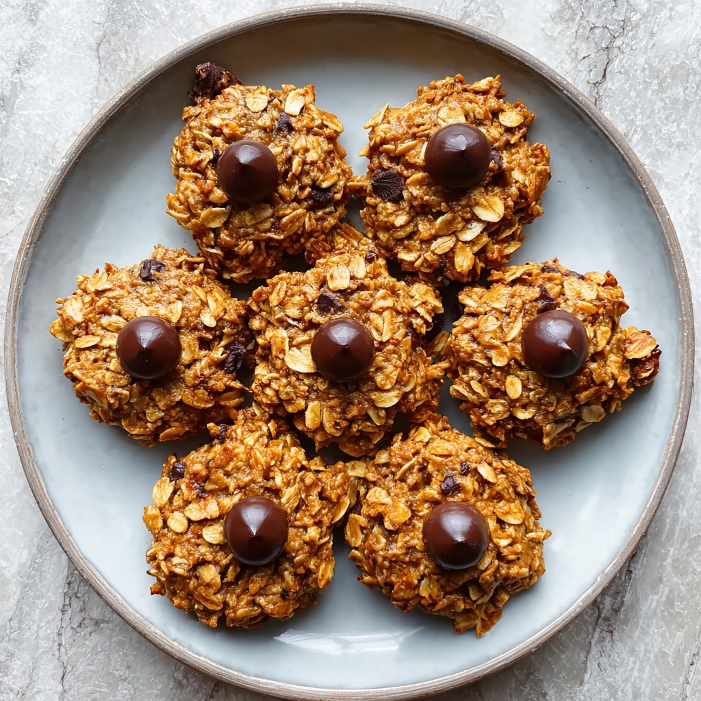 Healthy Flourless Peanut Butter Oatmeal Breakfast Cookies Recipe - Recipe Image