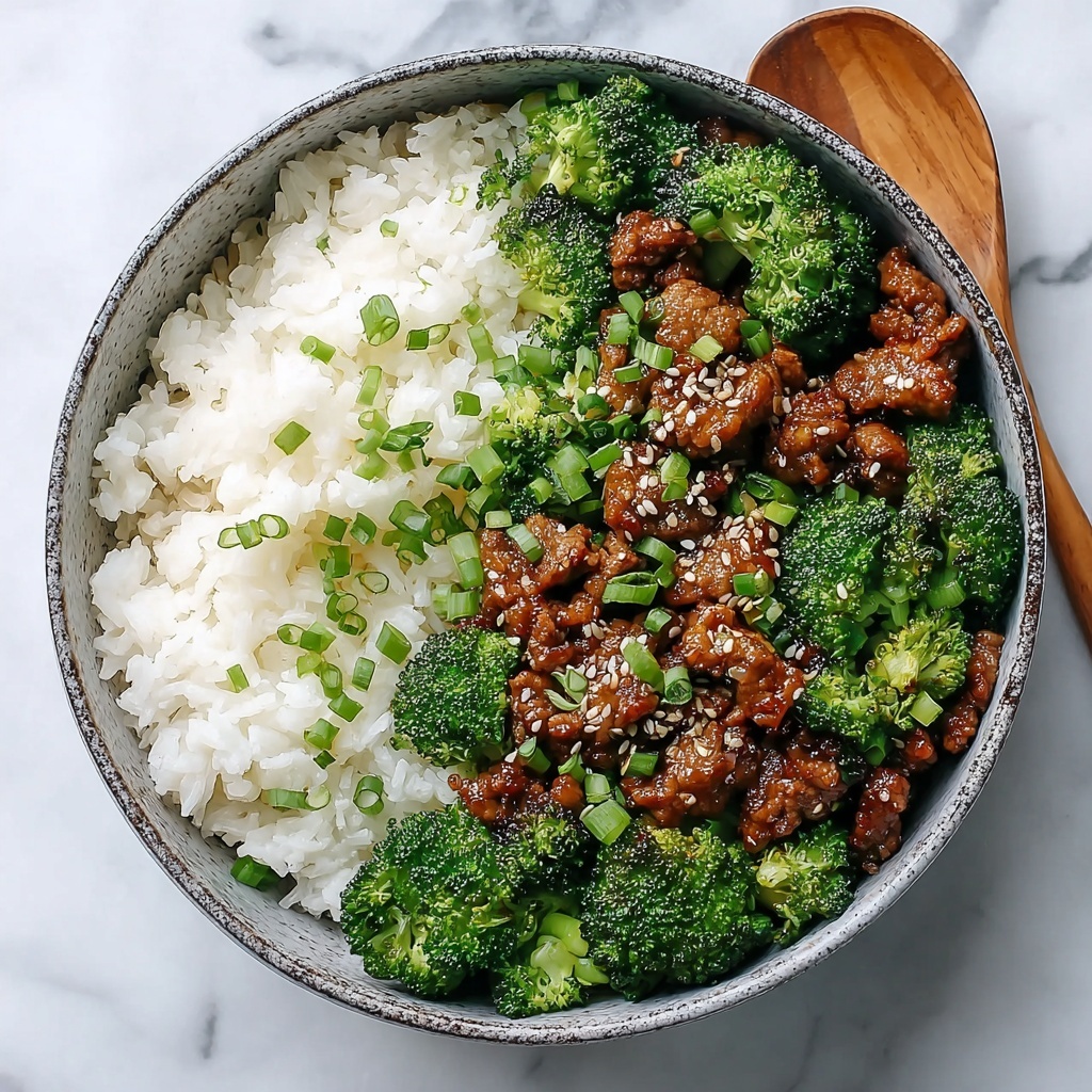 Honey Sriracha Ground Chicken and Broccoli Recipe - Recipe Image