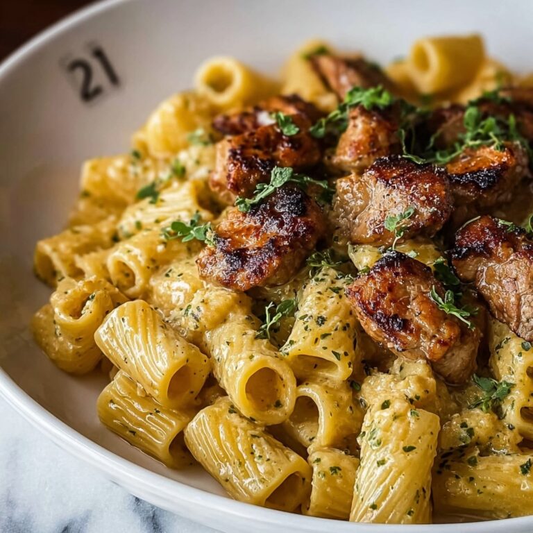 Cheesy Rigatoni with Garlic Parmesan Chicken Recipe