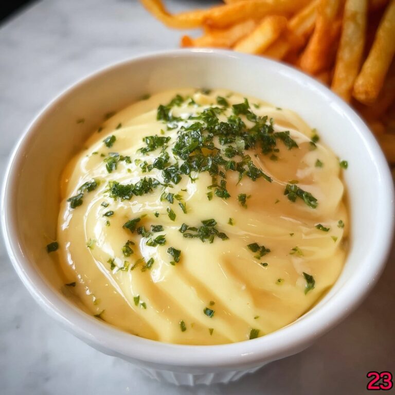 Creamy Garlic Aioli with Lemon and Parsley Recipe
