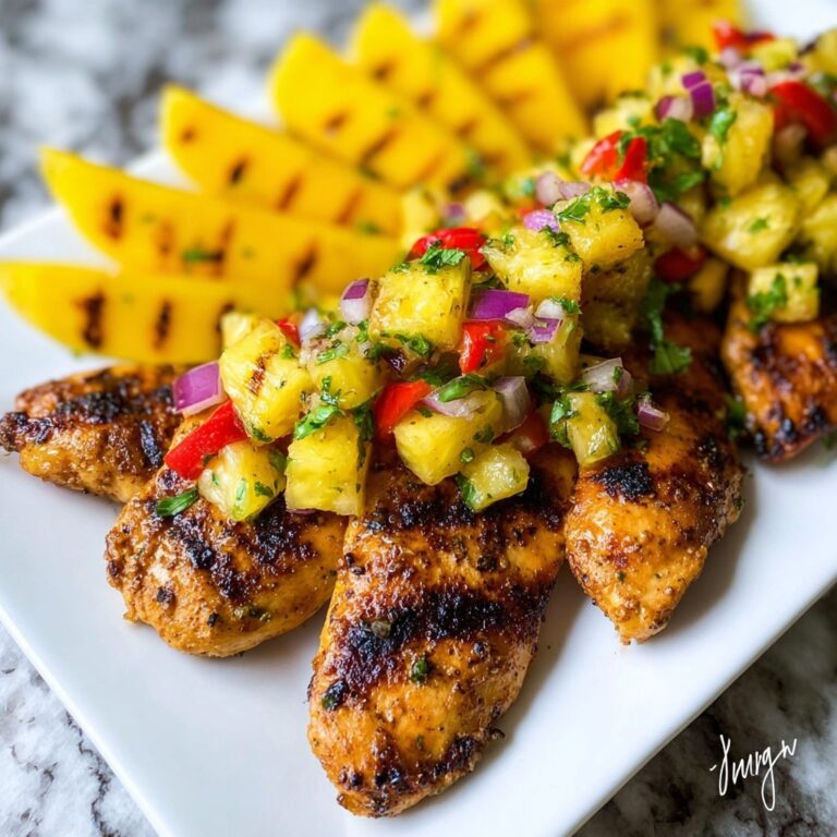 Grilled Mango Pineapple Chicken Recipe