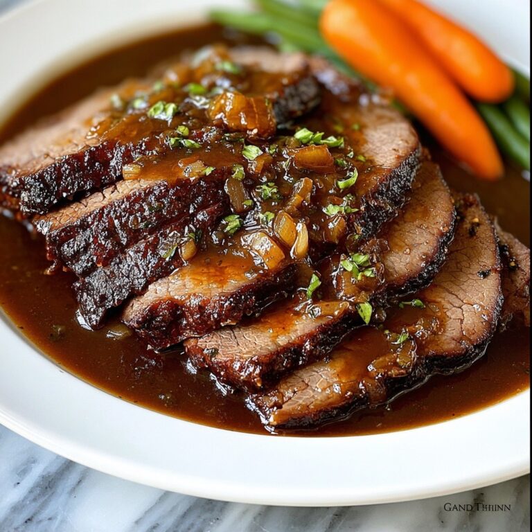 Slow Cooker Brisket with Balsamic Gravy Recipe