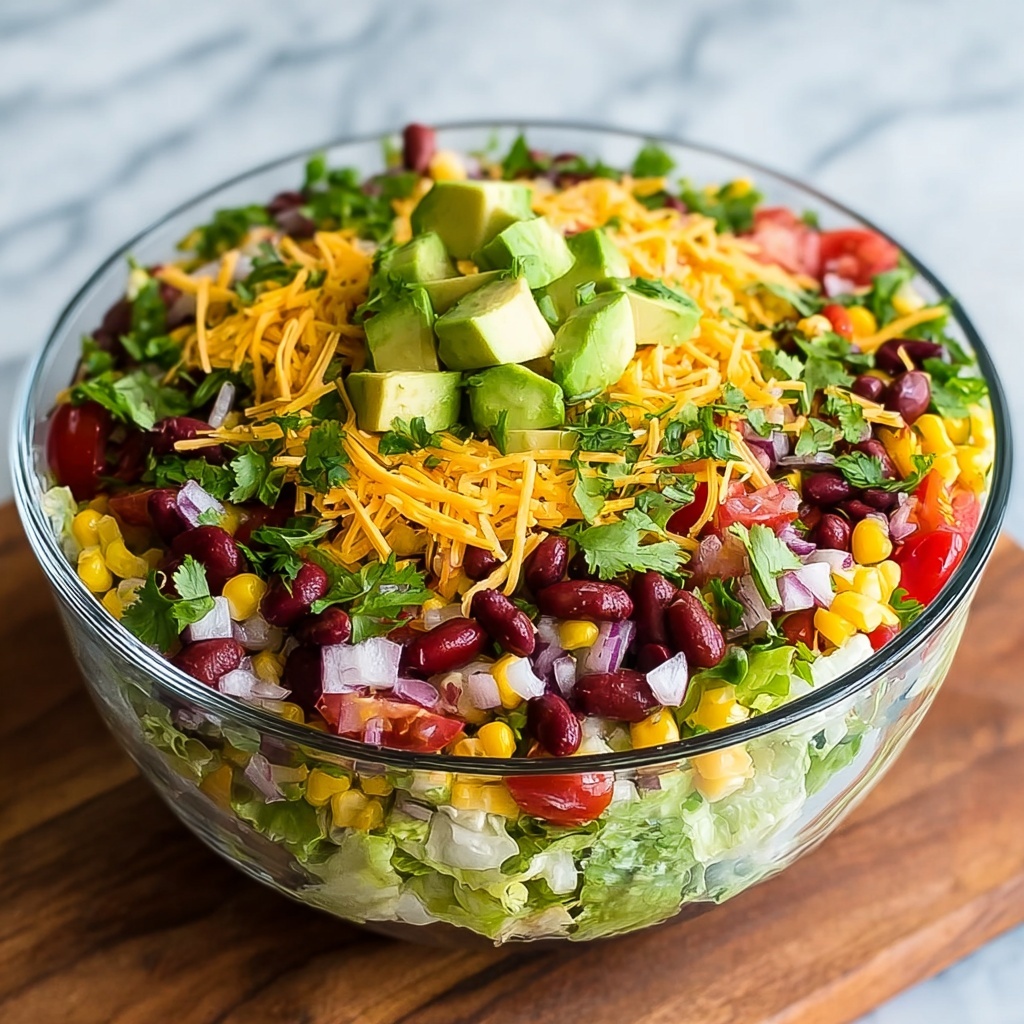 Cowboy Salad with Smokey BBQ Dressing and Fresh Veggies Recipe - Recipe Image