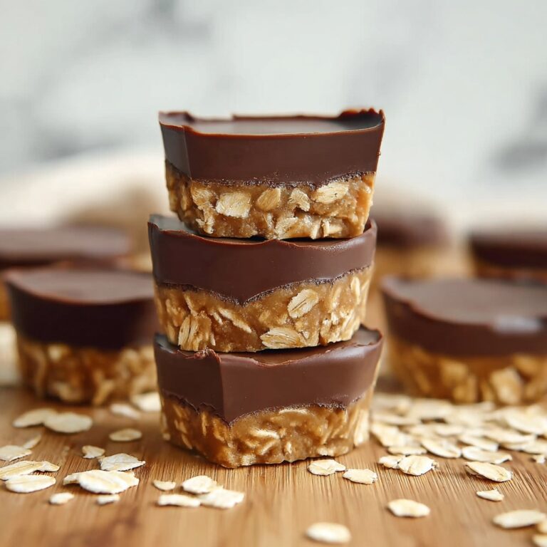 No Bake Peanut Butter Oat Cups Recipe