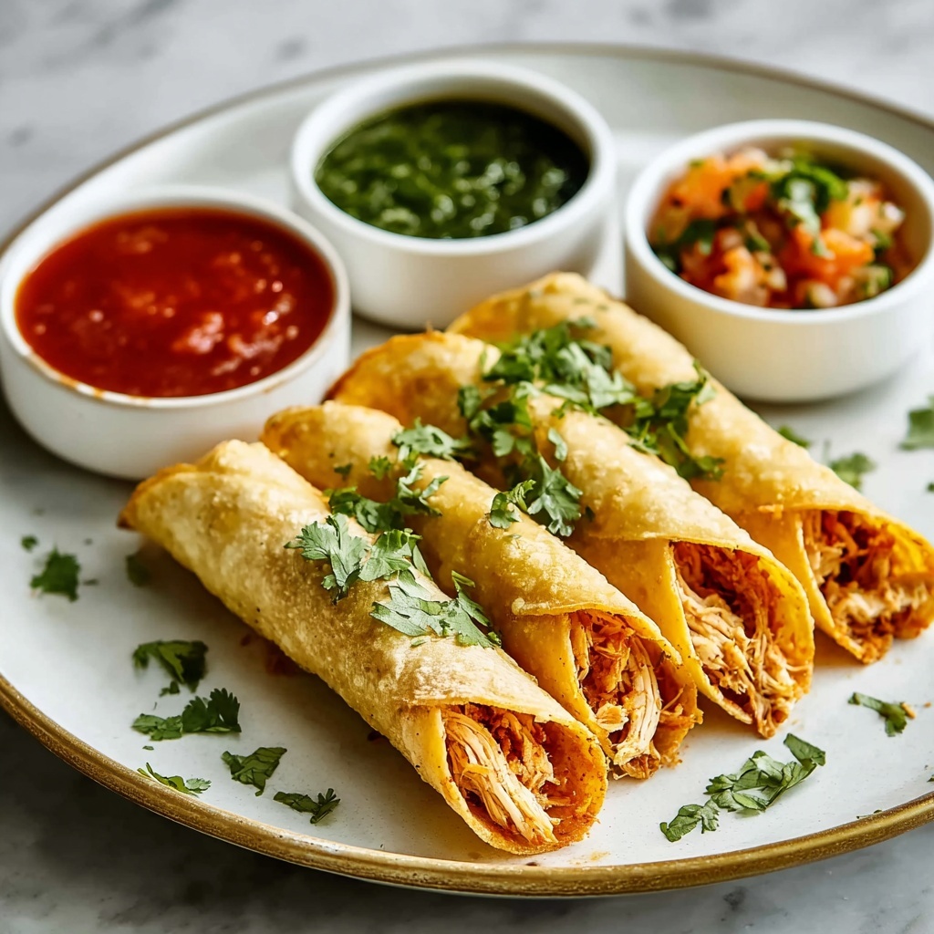 Delicious Homemade Chicken Taquitos Recipe - Recipe Image