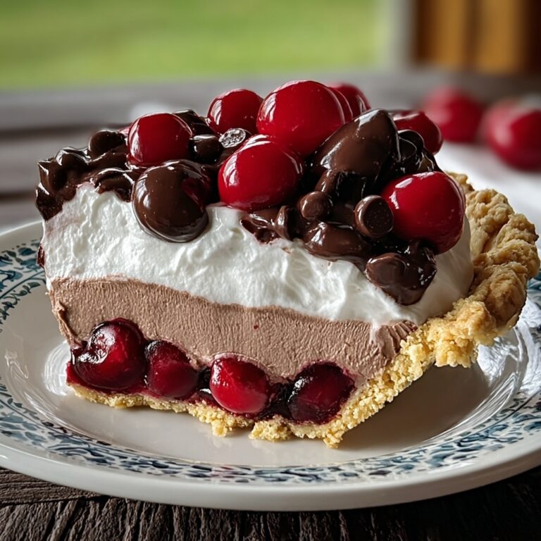 Indulgent No-Bake Chocolate Cherry Cream Pie Bliss Recipe