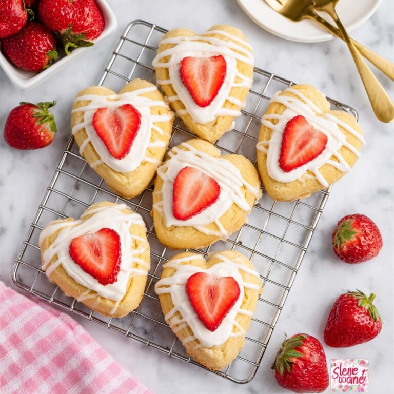 Strawberry Cream Cheese Heart Pastries Recipe