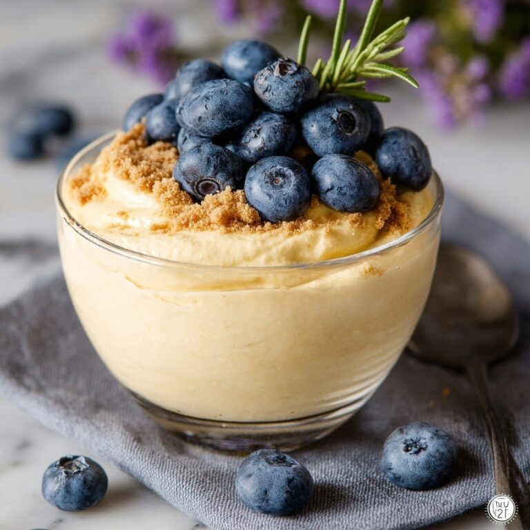 Creamiest Protein Pudding with Blueberries and Almonds Recipe