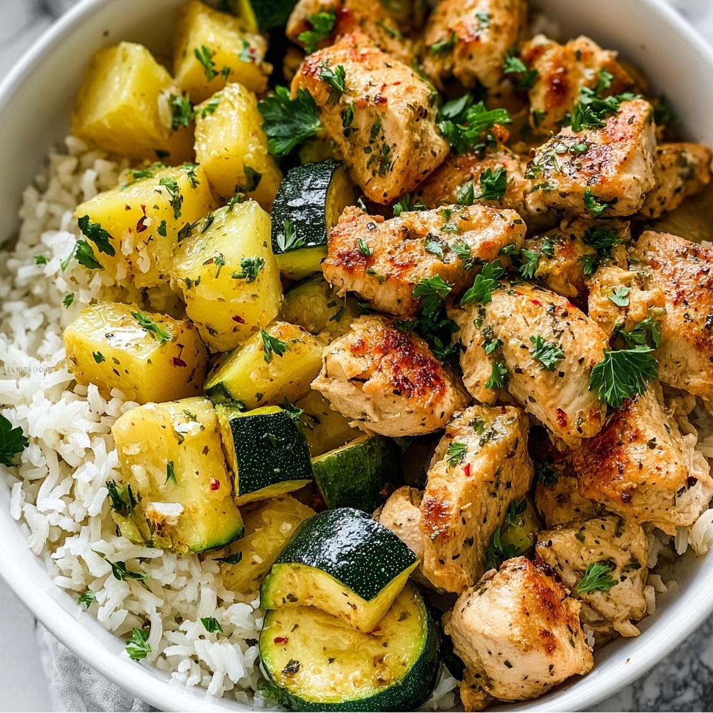 Easy Baked Chicken and Zucchini Recipe - Recipe Image