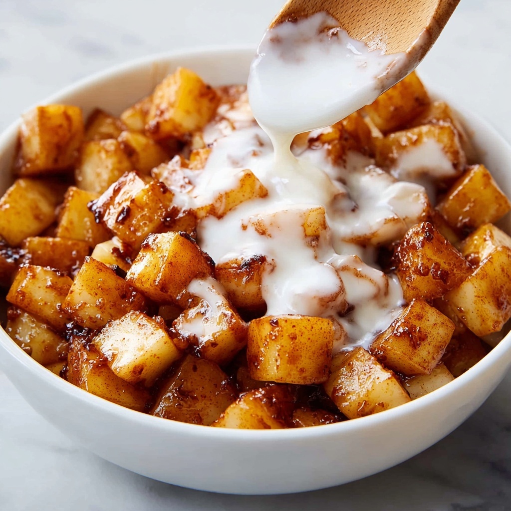 Warm Cinnamon and Maple-Glazed Air Fryer Apples Recipe - Recipe Image