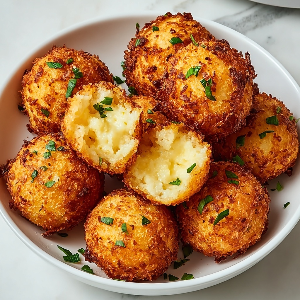 Air Fryer Cheesy Mashed Potato Balls Recipe - Recipe Image