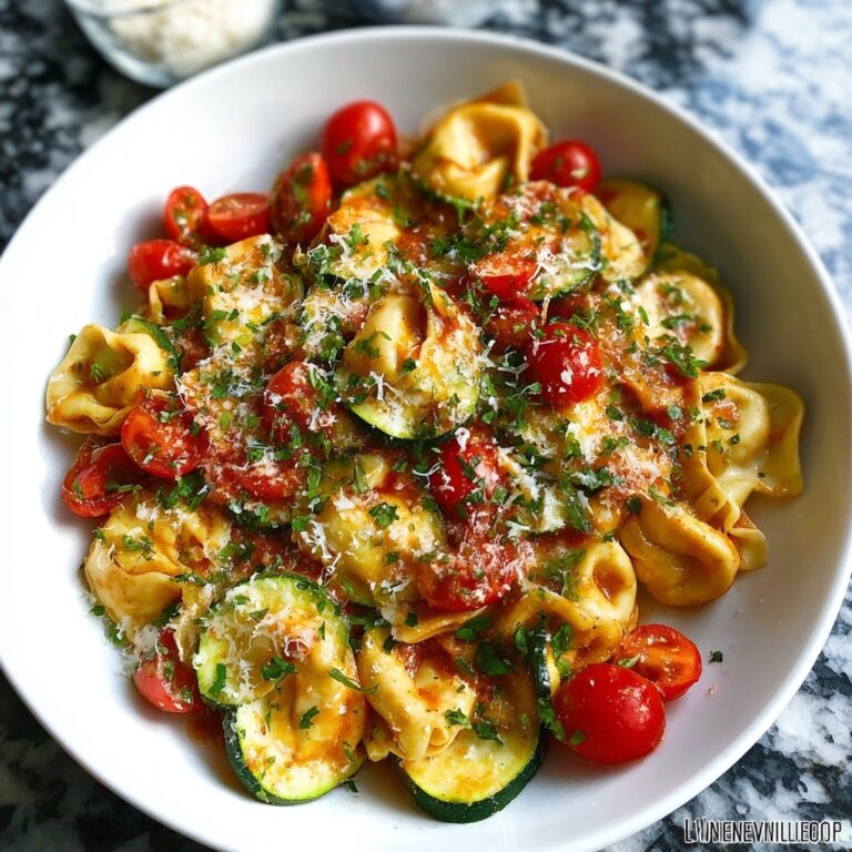 Cheese Tortellini with Summer Veggies Recipe