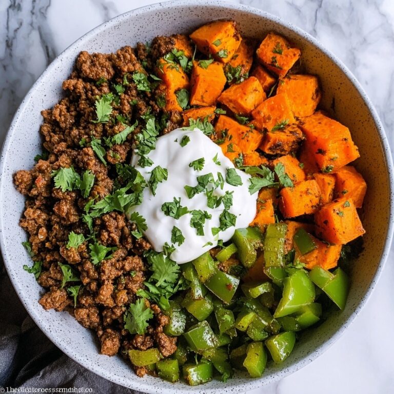 Ground Beef Sweet Potato Power Bowl Recipe