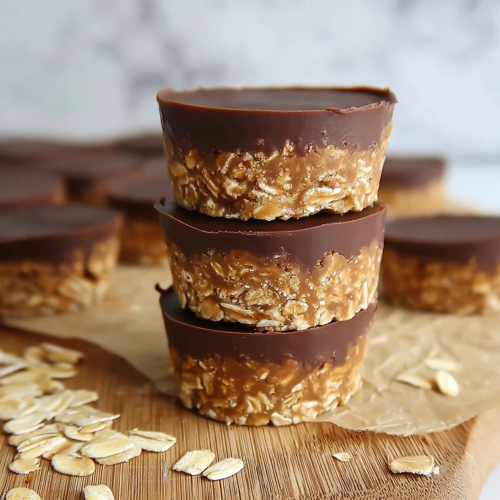 No Bake Peanut Butter Oat Cups Recipe - Recipe Image