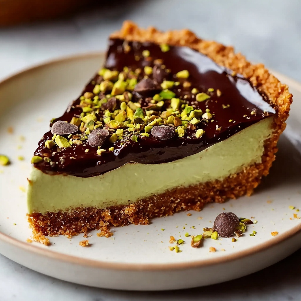 Chocolate Pistachio Ganache Tart Recipe - Recipe Image