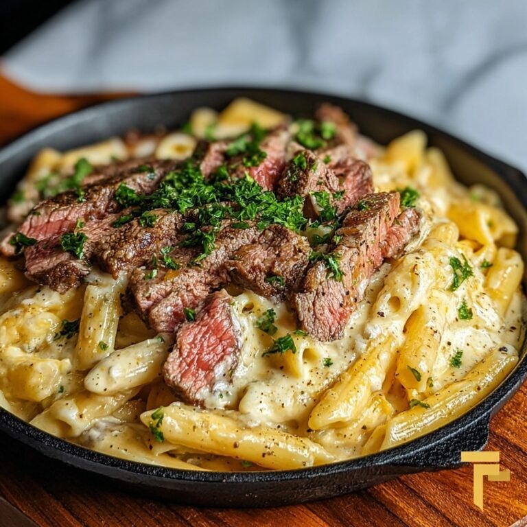 Creamy Cajun Steak Pasta Skillet Recipe