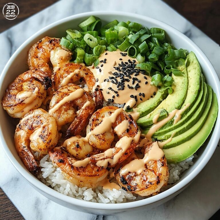 Quick and Easy Shrimp Rice Bowl with Creamy Mayo Sauce Recipe