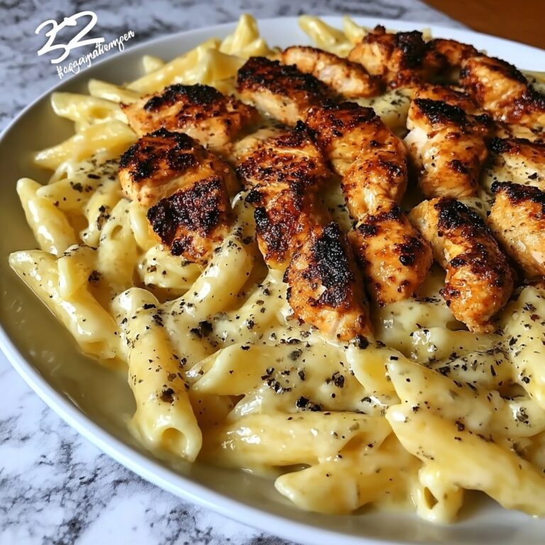 Creamy Velveeta Chicken Penne in Garlic Butter Sauce Recipe