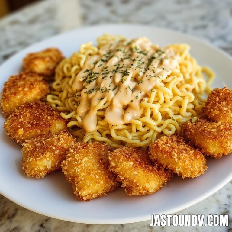 Parmesan Crusted Chicken Bites with Smoked Cajun Alfredo Gemelli Recipe