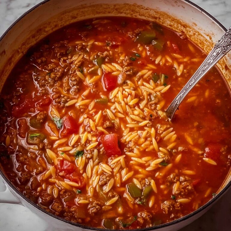 Stuffed Pepper Orzo Soup Recipe